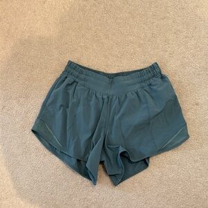 Lululemon hotty hot shorts aqua